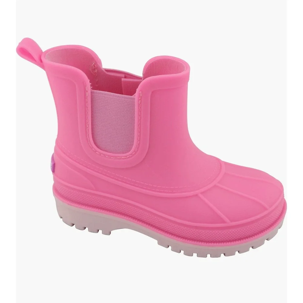 Sperry Kids Pink Waterproof Rubber‎ Rain Boots Toddler Size 7 B46
